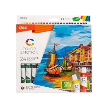 DELI ΤΕΜΠΕΡΑ 24 ΧΡΩΜΑΤΑ x 12ml COLOR EMOTION