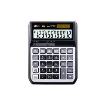 DELI ΑΡΙΘΜΟΜΗΧΑΝΗ 12 ΨΗΦΙΩΝ 17.3x13.4x4.1cm POWER ΜΑΥΡΗ