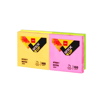 DELI ΧΑΡΤΙΑ ΣΗΜΕΙΩΣΕΩΝ ΑΥΤΟΚΟΛΛΗΤΑ 76x76mm 100 ΦΥΛΛ NEON 4 ΧΡΩΜΑΤΑ 12 ΤΕΜΑΧΙ (Το προιόν πωλείται σε μεμονωμένα τεμάχια του ενός)