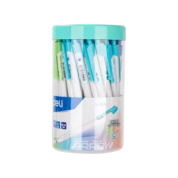 DELI ΣΤΥΛΟ ΚΟΥΜΠΙ ARROW 0.7mm ΠΑΣΤΕΛ ΑΣΣΟΡΤΙ 50 ΤΕΜΑΧΙΑ (Το προιόν πωλείται σε μεμονωμένα τεμάχια του ενός)