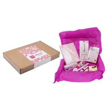 DELI ΚΟΥΤΙ ΓΕΜΑΤΟ 12 ΤΕΜΑΧΙΑ ΔΙΑΦΟΡΑ OFFICE KIT ΡΟΖ