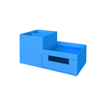 DELI ΣΕΤ ΓΡΑΦΕΙΟΥ ΠΛΑΣΤΙΚΟ 3 ΘΕΣΕΩΝ 17.5x9x9.2cm RIO ΜΠΛΕ