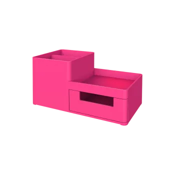 DELI ΣΕΤ ΓΡΑΦΕΙΟΥ ΠΛΑΣΤΙΚΟ 3 ΘΕΣΕΩΝ 17.5x9x9.2cm RIO MAGENTA