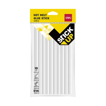 DELI ΚΟΛΛΑ ΣΙΛΙΚΟΝΗΣ Φ11x200mm 10 ΤΕΜΑΧΙΑ STICK UP ΔΙΑΦΑΝΗ