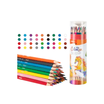 DELI ΚΡΑΙΓΙΟΝ ΤΡΙΓΩΝΙΚΟ & ΞΥΣΤΡΑ 36 ΧΡΩΜΑΤΑ Φ2.9mm COLORUN