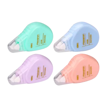DELI ΒΙΒΡΙΝΑ ΓΕΜΑΤΗ ΔΙΟΡΘΩΤΙΚΗ ΤΑΙΝΙΑ  5mmx5m MACARON ΑΣΣΟΡΤΙ 24 ΤΕΜΑΧΙΑ (Το προιόν πωλείται σε μεμονωμένα τεμάχια του ενός)