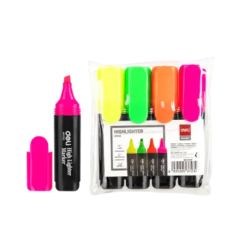 DELI ΜΑΡΚΑΔΟΡΟΙ ΥΠΟΓΡΑΜΜΙΣΗΣ ΠΛΑΚΕ BLISTER 4 ΤΕΜΑΧΙΑ 1-5mm DELIGHT ΑΣΣΟΡΤΙ