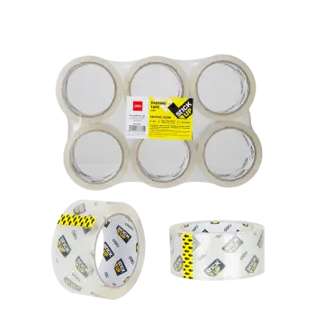 DELI ΤΑΙΝΙΑ ΣΥΣΚΕΥΑΣΙΑΣ ΧΑΜΗΛΟΥ ΘΟΡΥΒΟΥ BOPP 48mmx66m STICK UP ΔΙΑΦΑΝΗ 6 ΤΕΜΑ? (Το προιόν πωλείται σε μεμονωμένα τεμάχια του ενό