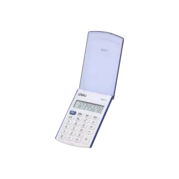 DELI ΑΡΙΘΜΟΜΗΧΑΝΗ 8 ΨΗΦΙΩΝ 10.15x6.05x1.1cm EASY-PROTECT ΜΠΛΕ