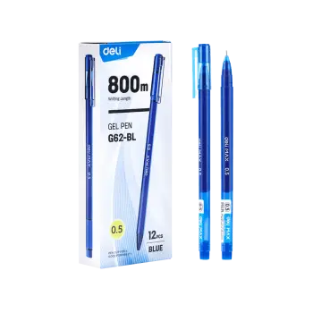 DELI ΣΤΥΛΟ GEL ΚΑΠΑΚΙ 0.5mm ΜΠΛΕ 12 ΤΕΜΑΧΙΑ (Το προιόν πωλείται σε μεμονωμένα τεμάχια του ενός)