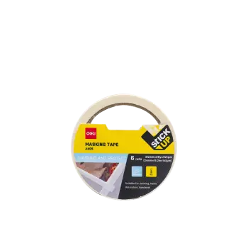 DELI ΤΑΙΝΙΑ ΧΑΡΤΟΤΑΙΝΙΑ 24mmx18.2m 14.5micron STICK UP ΛΕΥΚΟ 6 ΤΕΜΑΧΙΑ (Το προιόν πωλείται σε μεμονωμένα τεμάχια του ενός)