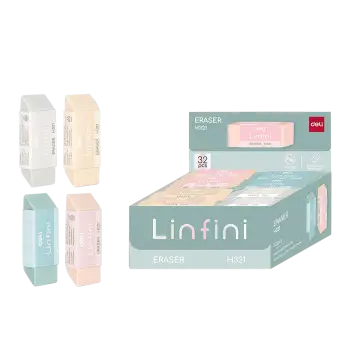 DELI ΒΙΤΡΙΝΑ ΓΕΜΑΤΗ ΓΟΜΑ 54x20x10.5mm LINFINI ΑΣΣΟΡΤΙ 32 ΤΕΜΑΧΙΑ (Το προιόν πωλείται σε μεμονωμένα τεμάχια του ενός)