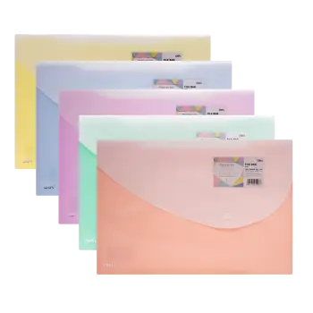 DELI ΦΑΚΕΛΟΣ ΚΟΥΜΠΙ PP 35x25cm MACARON ΑΣΣΟΡΤΙ 10 ΤΕΜΑΧΙΑ (Το προιόν πωλείται σε μεμονωμένα τεμάχια του ενός)