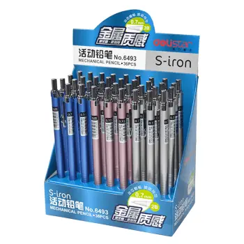 DELI ΜΟΛΥΒΙ ΜΗΧΑΝΙΚΟ ΜΕ ΓΟΜΑ 0.7mm ELITE ΑΣΣΟΡΤΙ  36 ΤΕΜΑΧΙΑ (Το προιόν πωλείται σε μεμονωμένα τεμάχια του ενός)