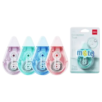 DELI ΤΑΙΝΙΑ ΔΙΟΡΘΩΤΙΚΗ ΑΘΟΡΥΒΗ BLISTER 5mmx7m MUTE ΑΣΣΟΡΤΙ  (Το προιόν πωλείται σε μεμονωμένα τεμάχια του ενός)
