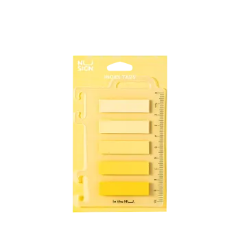 DELI ΣΕΛΙΔΟΔΕΙΚΤΗΣ ΑΥΤΟΚΟΛΛΗΤΟ FILM BOPP BLISTER 5x20Φ 44x12mm NUSIGN ΚΙΤΡΙΝΟ