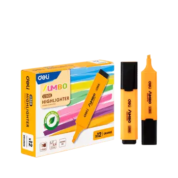 DELI ΜΑΡΚΑΔΟΡΟΣ ΥΠΟΓΡΑΜΜΙΣΗΣ ΠΛΑΚΕ 1-5mm JUMBO ΠΟΡΤΟΚΑΛΙ 12 ΤΕΜΑΧΙΑ (Το προιόν πωλείται σε μεμονωμένα τεμάχια του ενός)