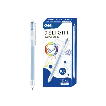 DELI ΣΤΥΛΟ GEL ΚΟΥΜΠΙ 0.5 DELIGHT ΜΠΛΕ 12 ΤΕΜΑΧΙΑ (Το προιόν πωλείται σε μεμονωμένα τεμάχια του ενός)