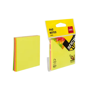 DELI ΧΑΡΤΙΑ ΣΗΜΕΙΩΣΕΩΝ ΑΥΤΟΚΟΛΛΗΤΑ BLISTER 4x25 ΦΥΛΛΑ 76x76mm STICK UP ΑΣΣΟΡΤΙ 12 (Το προιόν πωλείται σε μεμονωμένα τεμάχια του