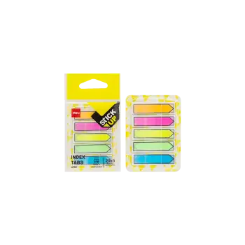 DELI ΣΕΛΙΔΟΔΕΙΚΤΗΣ ΑΥΤΟΚΟΛΛΗΤΟΣ FILM ΜΕ ΒΑΣΗ BLISTER 5x20 ΦΥΛΛΑ 44x12m STICK UP ΑΣ (Το προιόν πωλείται σε μεμονωμένα τεμάχια του