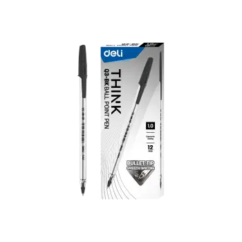 DELI ΣΤΥΛΟ 1.0 THINK ΜΑΥΡΟ 12 ΤΕΜΑΧΙΑ (Το προιόν πωλείται σε μεμονωμένα τεμάχια του ενός)