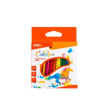 DELI ΚΡΑΙΓΙΟΝ WOOD-FREE ΤΡΙΓΩΝΟ ΜΙΝΙ BLISTER 12 ΧΡΩΜΑΤΑ Φ2.8mm COLORUN 48 ΤΕΜΑΧΙΑ (Το προιόν πωλείται σε μεμονωμένα τεμάχια του