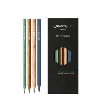 CARAN D'ACHE ΜΟΛΥΒΙ ΜΕ ΑΡΩΜΑ HB ΣΕΤ 4 ΤΕΜΑΧΙΑ LTD No10 LE CRAYONS DE LA MAISON ΑΣΣΟΡΤΙ