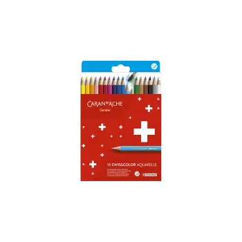 CARAN D'ACHE ΚΡΑΙΓΙΟΝ ΥΔΑΤΟΔΙΑΛΥΤΟ BLISTER 18 ΧΡΩΜΑΤΑ Φ2.8mm SWISSCOLOR