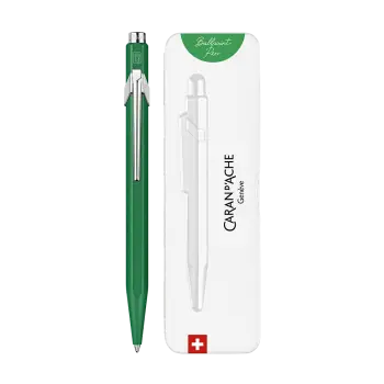 CARAN D'ACHE ΣΤΥΛΟ BALLPOINT ΜΕΤΑΛΛΙΚΟ ΜΠΛΕ ΜΕΛΑΝΙ ΣΕ ΜΕΤΑΛΛΙΚΟ ΚΟΥΤΙ 849 COLORM