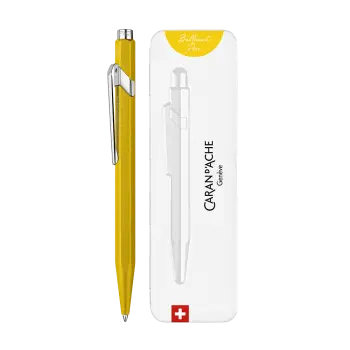 CARAN D'ACHE ΣΤΥΛΟ BALLPOINT ΜΕΤΑΛΛΙΚΟ ΜΠΛΕ ΜΕΛΑΝΙ ΣΕ ΜΕΤΑΛΛΙΚΟ ΚΟΥΤΙ 849 COLORM