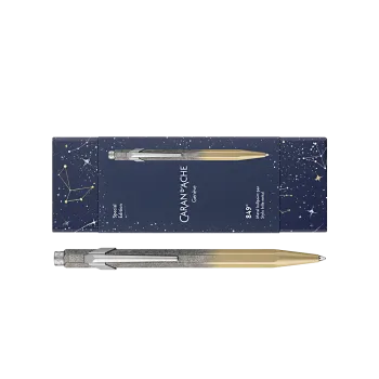 CΑRAN D'ACHE ΣΤΥΛΟ BALLPOINT ΜΑΥΡΟ ΜΕΛΑΝΙ ΜΕΤΑΛΛΙΚΟ ΣΕ ΧΑΡΤΙΝΟ ΚΟΥΤΙ MEDIUM 849