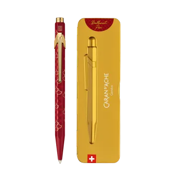 CARAN D'ACHE ΣΤΥΛΟ BALLPOINT ΜΑΥΡΟ ΜΕΛANI ΣΕ ΜΕΤΑΛΛΙΚΟ ΚΟΥΤΙ MEDIUM 849 DRAGON LTD 2024