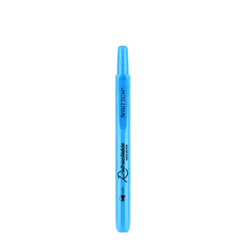 WRITECH ΜΑΡΚΑΔΟΡΟΣ ΥΠΟΓΡΑΜΜΙΣΗΣ ΚΟΥΜΠΙ 1-4mm RETRACTABLE NEON ΜΠΛΕ 12 ΤΕΜΑΧΙΑ (Το προιόν πωλείται σε μεμονωμένα τεμάχια του ενός