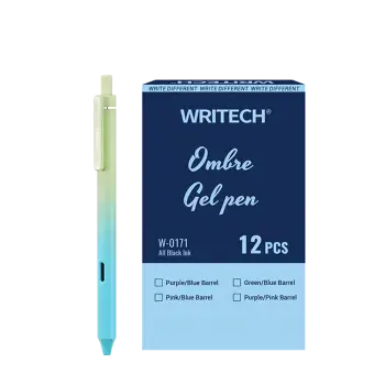WRITECH ΣΤΥΛΟ GEL ΚΟΥΜΠΙ ΜΠΛΕ ΜΕΛΑΝΙ 0.7mm OMBRE ΠΡΑΣ/ΜΠΛΕ 12 ΤΕΜΑΧΙΑ (Το προιόν πωλείται σε μεμονωμένα τεμάχια του ενός)