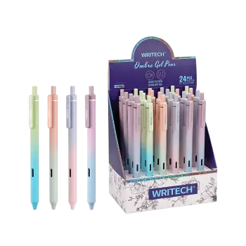 WRITECH ΒΙΤΡΙΝΑ ΓΕΜΑΤΗ ΣΤΥΛΟ GEL ΚΟΥΜΠΙ ΜΠΛΕ ΜΕΛΑΝΙ 0.7mm OMBRE 24 ΤΕΜΑΧΙΑ (Το προιόν πωλείται σε μεμονωμένα τεμάχια του ενός)