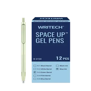 WRITECH ΣΤΥΛΟ GEL ΚΟΥΜΠΙ ΜΠΛΕ ΜΕΛΑΝΙ 0.7mm SPACE UP ΠΡΑΣΙΝΟ 12 ΤΕΜΑΧΙΑ (Το προιόν πωλείται σε μεμονωμένα τεμάχια του ενός)