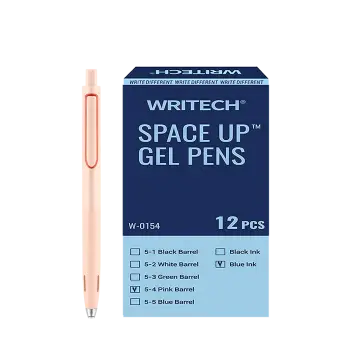 WRITECH ΣΤΥΛΟ GEL ΚΟΥΜΠΙ ΜΠΛΕ ΜΕΛΑΝΙ 0.7mm SPACE UP ΡΟΖ 12 ΤΕΜΑΧΙΑ (Το προιόν πωλείται σε μεμονωμένα τεμάχια του ενός)