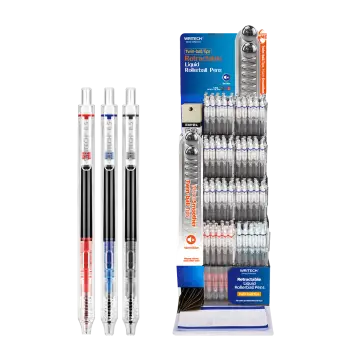 WRITECH ΒΙΤΡΙΝΑ ΓΕΜΑΤΗ ΣΤΥΛΟ ROLLER ΚΟΥΜΠΙ 0.5mm RETRACTABLE 120 ΤΕΜΑΧΙΑ (Το προιόν πωλείται σε μεμονωμένα τεμάχια του ενός)