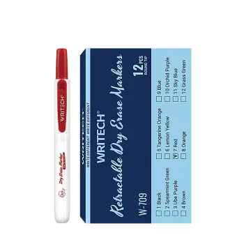WRITECH ΜΑΡΚΑΔΟΡΟΣ ΠΙΝΑΚΟΣ ΚΟΥΜΠΙ 2mm RETRACTABLE ΚΟΚΚΙΝΟ 12 ΤΕΜΑΧΙΑ (Το προιόν πωλείται σε μεμονωμένα τεμάχια του ενός)