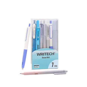 WRITECH ΣΤΥΛΟ GEL & ΜΑΡΚΑΔΟΡΟΣ ΥΠΟΓΡΑΜΜΙΣΗΣ ΣΕΤ 7 ΤΕΜΑΧΙΩΝ WRITING SET ΜΑΥ?