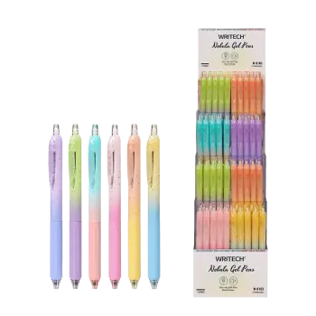 WRITECH ΒΙΤΡΙΝΑ ΓΕΜΑΤΗ ΣΤΥΛΟ GEL ΚΟΥΜΠΙ ΜΠΛΕ ΜΕΛΑΝΙ 0.7mm NEBULA 96 ΤΕΜΑΧΙΑ (Το προιόν πωλείται σε μεμονωμένα τεμάχια του ενός)