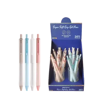 WRITECH ΒΙΤΡΙΝΑ ΓΕΜΑΤΗ ΣΤΥΛΟ GEL ΚΟΥΜΠΙ ΜΠΛΕ ΜΕΛΑΝΙ 0.7mm SOFT GRIP 24 ΤΕΜΑΧΙΑ (Το προιόν πωλείται σε μεμονωμένα τεμάχια του ενό