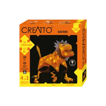 KOSMOS 3D ΚΑΤΑΣΚΕΥΗ ΜΕ LED 4 ΣΕ 1 ΛΙΟΝΤΑΡΙ CREATTO