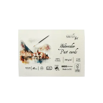 SMLT ART ΚΑΡΤ ΠΟΣΤΑΛ ΑΚΟΥΑΡΕΛΑΣ 20 ΤΕΜΑΧΙΑ 10.5x15cm 300gsm