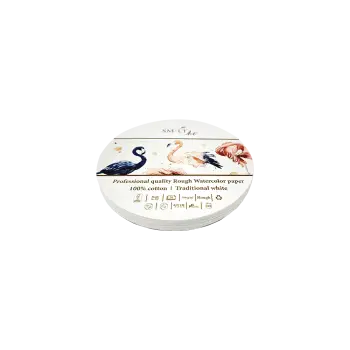 SMLT ART ΜΠΛΟΚ ΑΚΟΥΑΡΕΛΑΣ ΣΤΡΟΓΓΥΛΟ 20 ΦΥΛΛΑ ΔΙΑΜΕΤΡΟΣ 16cm 300gsm ROUGH PRO FSC