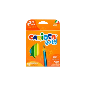 CARIOCA ΚΡΑΙΓΙΟΝ  (ΞΥΛΟΜΠΟΓΙΕΣ) 10 ΧΡΩΜΑΤΑ BABY 2+