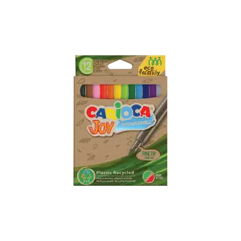 CARIOCA ΜΑΡΚΑΔΟΡΟΣ SUPERWASH 12 ΧΡΩΜΑΤΑ JOY ECO FAMILY 12 ΤΕΜΑΧΙΑ