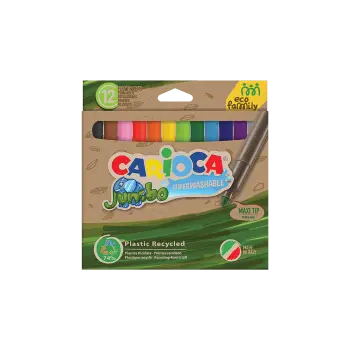 CARIOCA ΜΑΡΚΑΔΟΡΟΣ SUPERWASH 12 ΧΡΩΜΑΤΑ JUMBO ECO FAMILY 12 ΤΕΜΑΧΙΑ