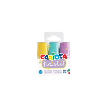 CARIOCA ΜΑΡΚΑΔΟΡΟΣ ΥΠΟΓΡΑΜΜΙΣΗΣ ΜΙΝΙ 3 ΧΡΩΜΑΤΑ PASTEL ΑΣΣΟΡΤΙ