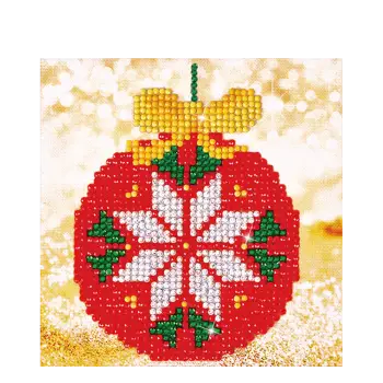 DIAMOND DOTZ ΚΑΤΑΣΚΕΥΗ ΨΗΦΙΔΩΤΟ ΚΟΚΚΙΝΗ ΜΠΑΛΑ 13.5x13.5cm